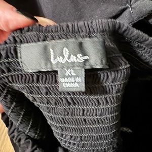 Black sheer body suit